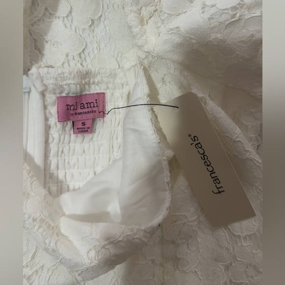 (NWT) Francesca’s Miami White Lace Midi Dress - Picture 4 of 5